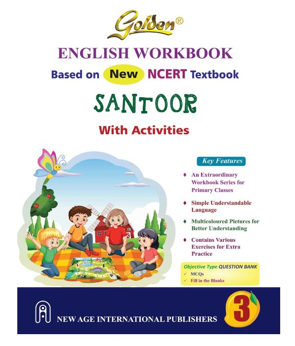 Golden English Workbook Santoor with Activities Based on New NCERT Textbook for Class 3